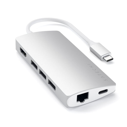 Satechi Type-C Multi-Port Adapter 4K with Ethernet - Silver