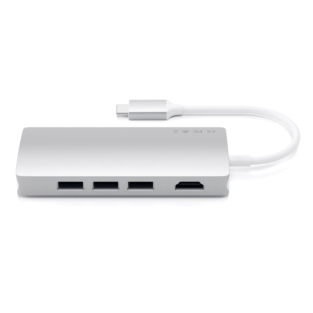 Satechi Type-C Multi-Port Adapter 4K with Ethernet - Silver