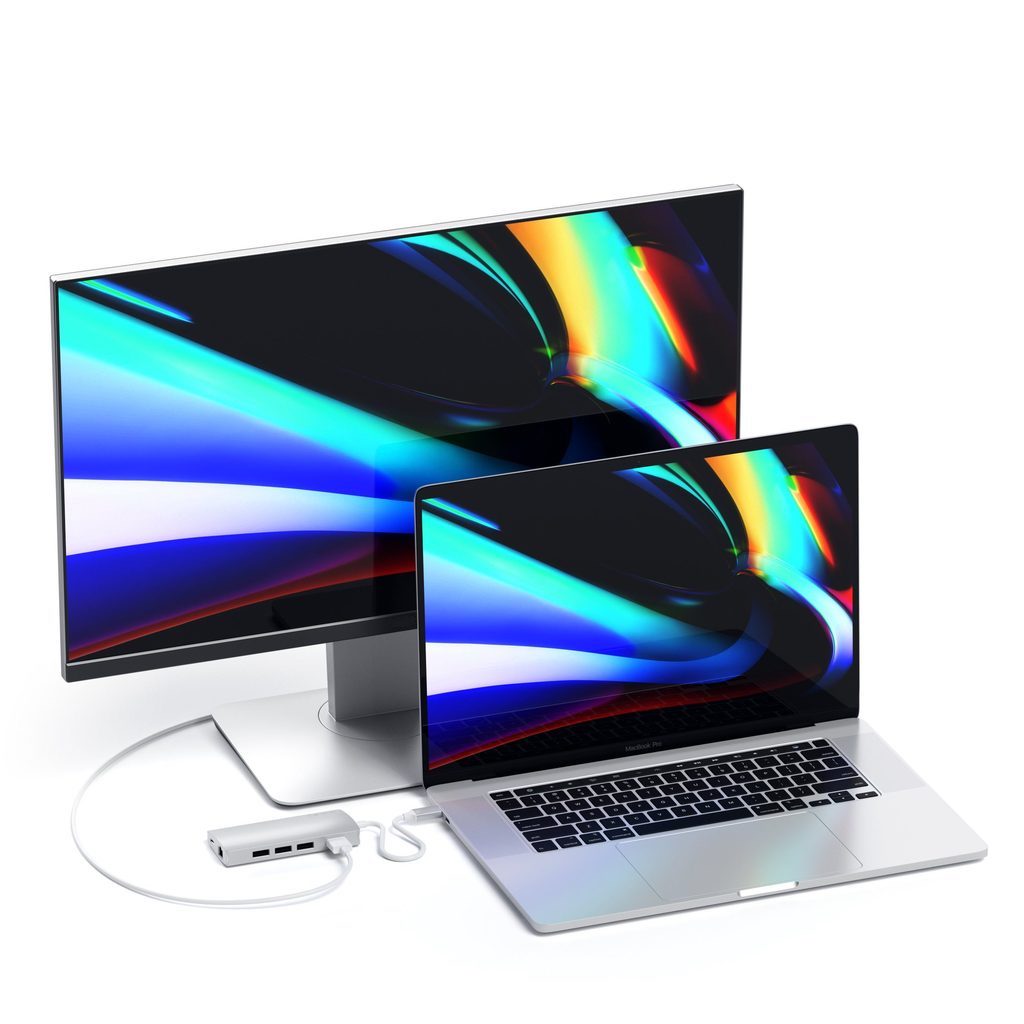 Satechi Type-C Multi-Port Adapter 4K with Ethernet - Silver