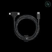 Native Union Belt Cable Duo 2in1, USB C TO USB-C & LIGHTNING,  1.5M, Cosmos