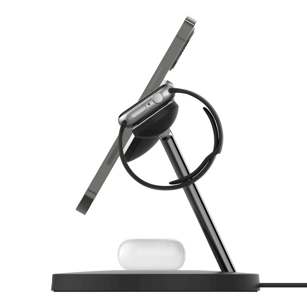 Belkin BOOST↑CHARGE™ PRO 3-in-1 Wireless Charger with MagSafe - Black