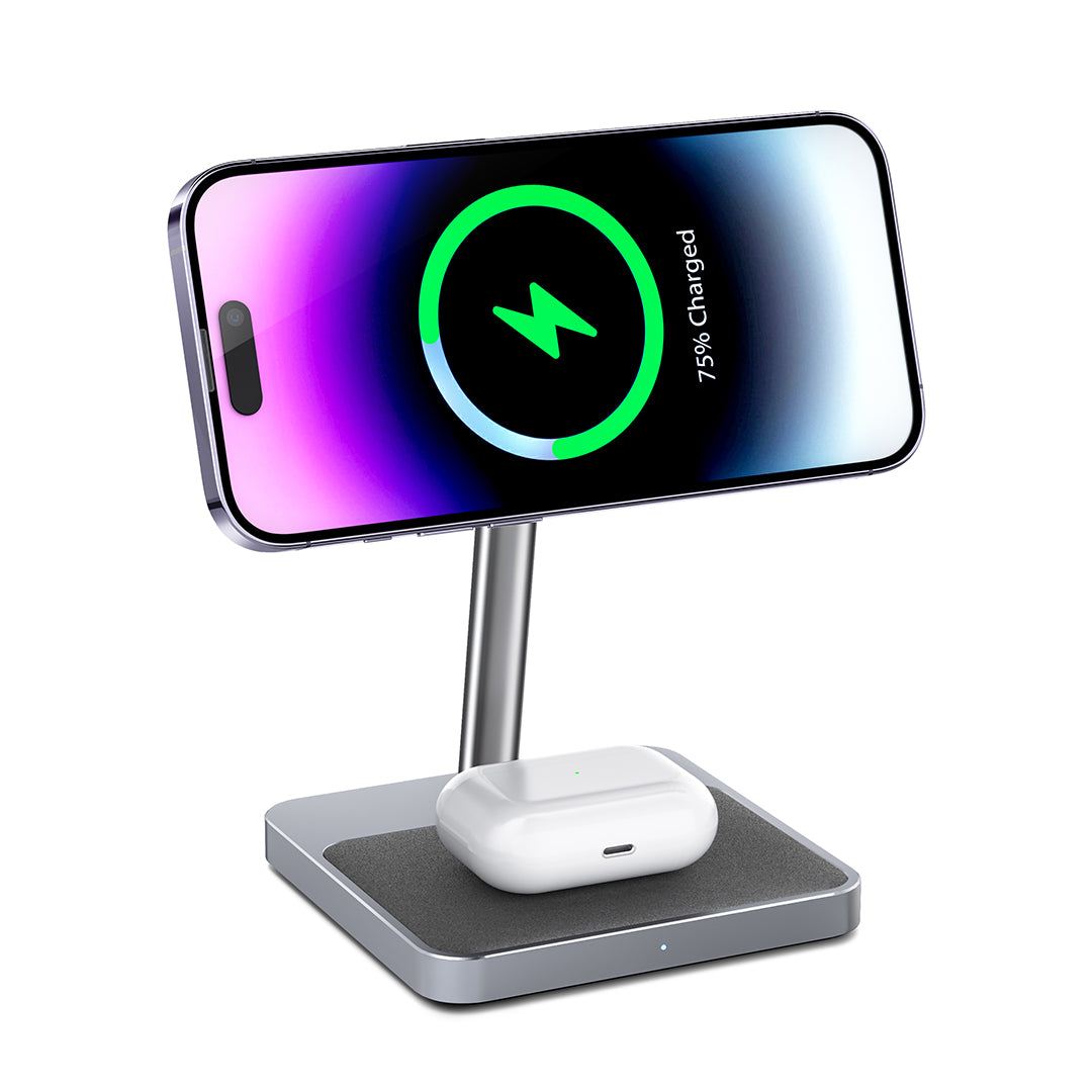 Zike 2-in-1 Wireless Charger with MagSafe