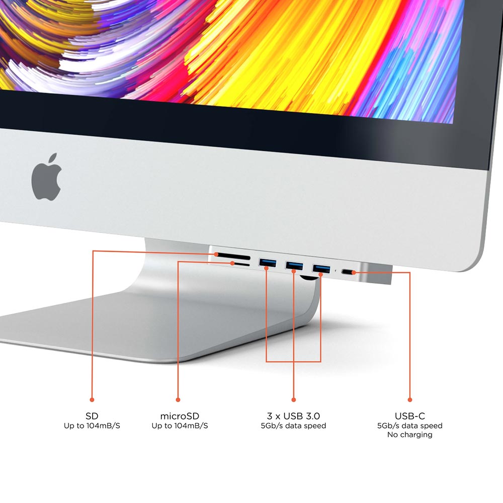 Satechi USB-C Clamp Hub Pro - Silver