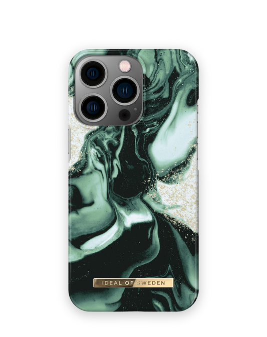 iDeal of Sweden Fashion Case iPhone 14 Pro - Golden Olive Marble
