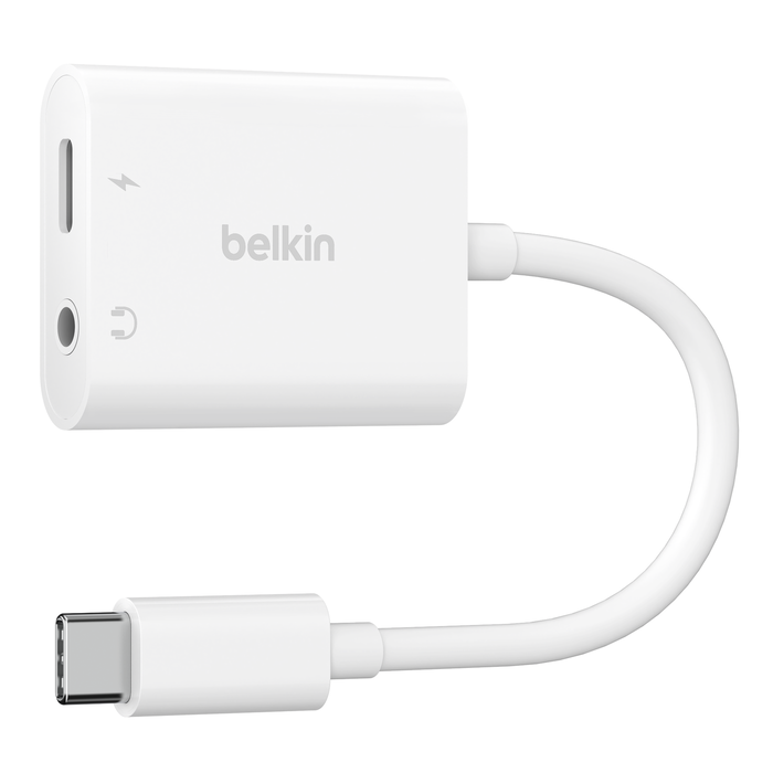 Belkin 3.5mm Audio + USB-C Charge Adapter