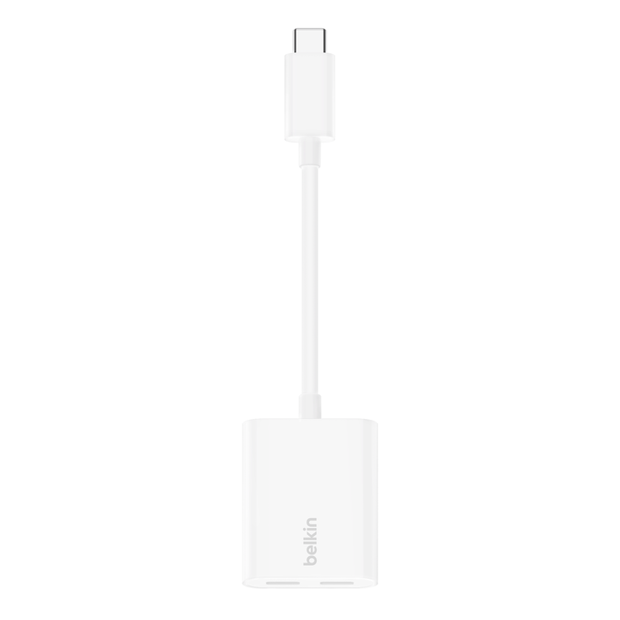 Belkin Dual USB-C Audio + Charge Adapter