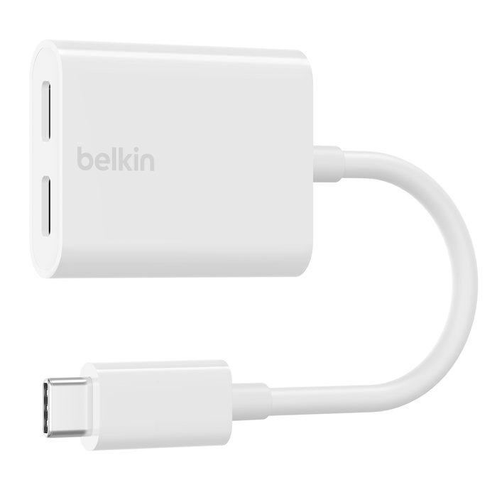 Belkin Dual USB-C Audio + Charge Adapter