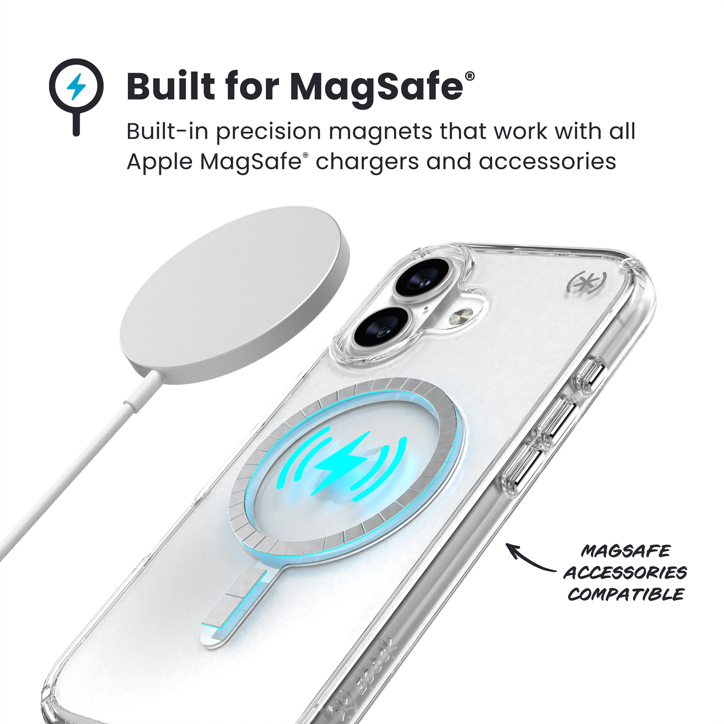 Speck Presidio Perfect MS  iPhone 17  Case - Clear