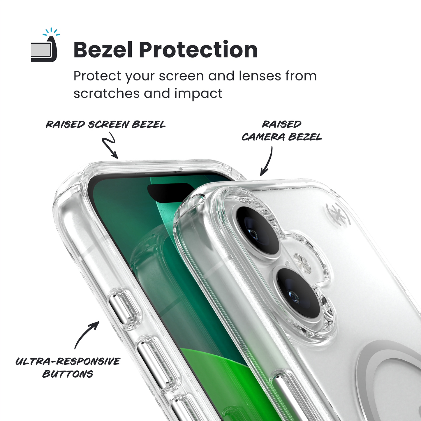 Speck Presidio Perfect MS  iPhone 17  Case - Clear
