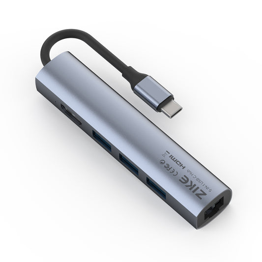 Zike 5-in-1 USB-C Hub