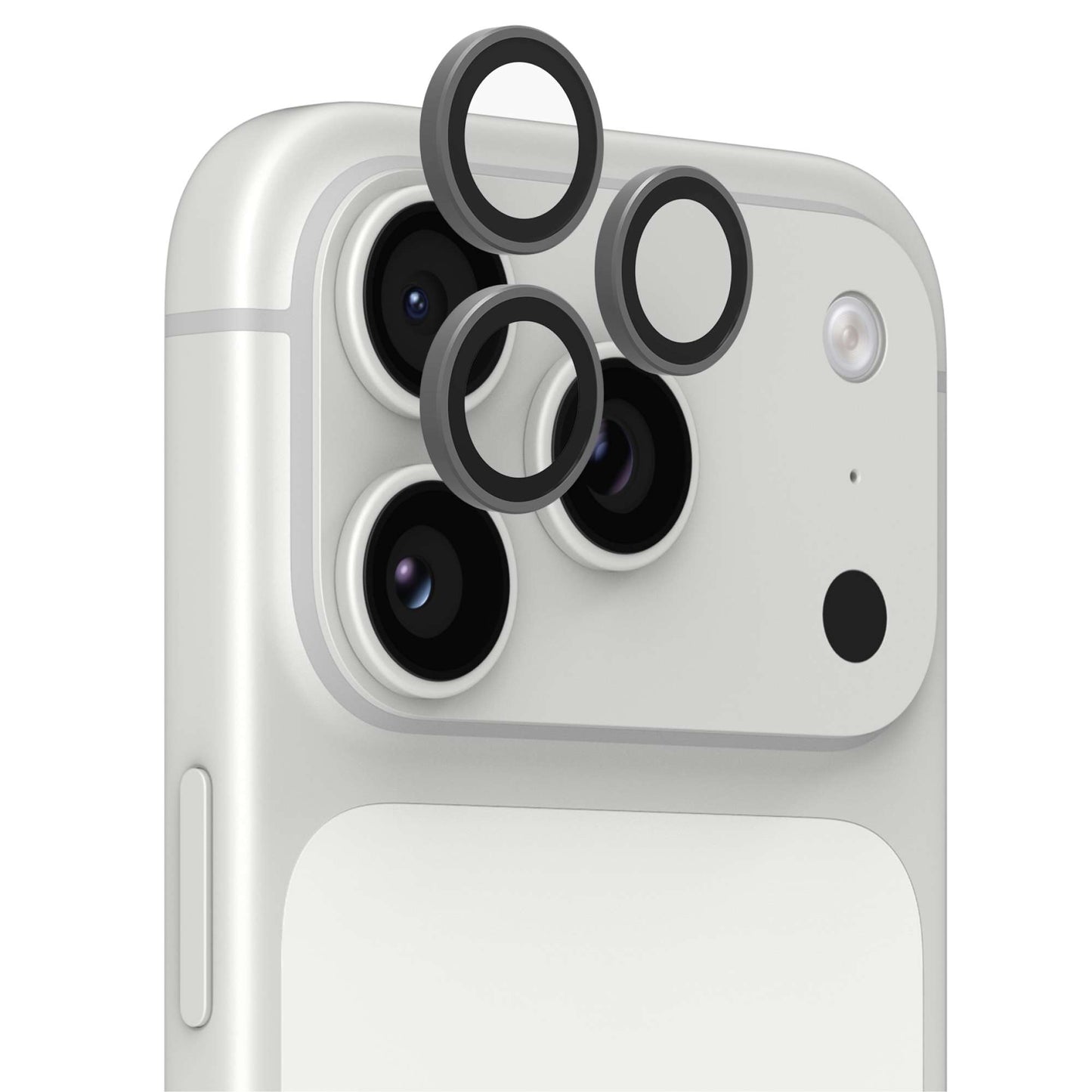 InvisibleShield Premium CameraRings for iPhone 15/16/17 Pro/Pro Max - Silver