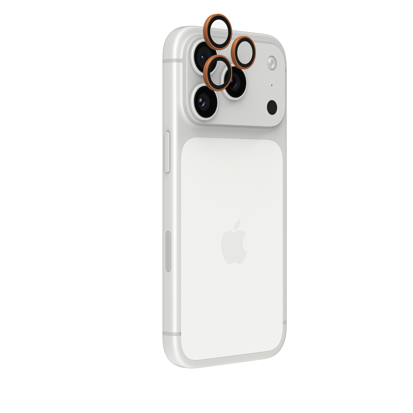 InvisibleShield Premium Camera Rings for iPhone 15/16/17 Pro/Pro Max - Orange