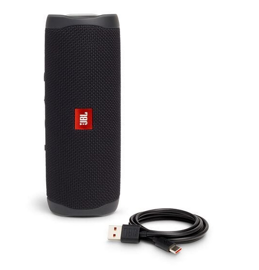JBL Flip 5 Portable Bluetooth Speaker - Black