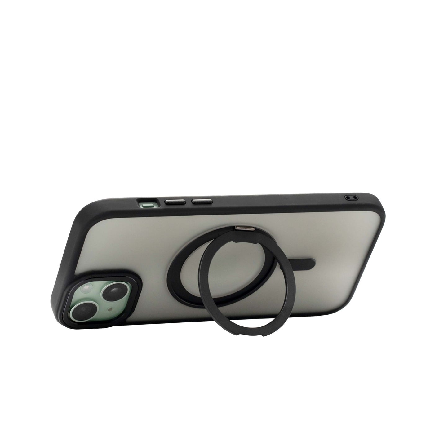 iStorm essentials iPhone 15 Plus Magnetic Ring Case Black