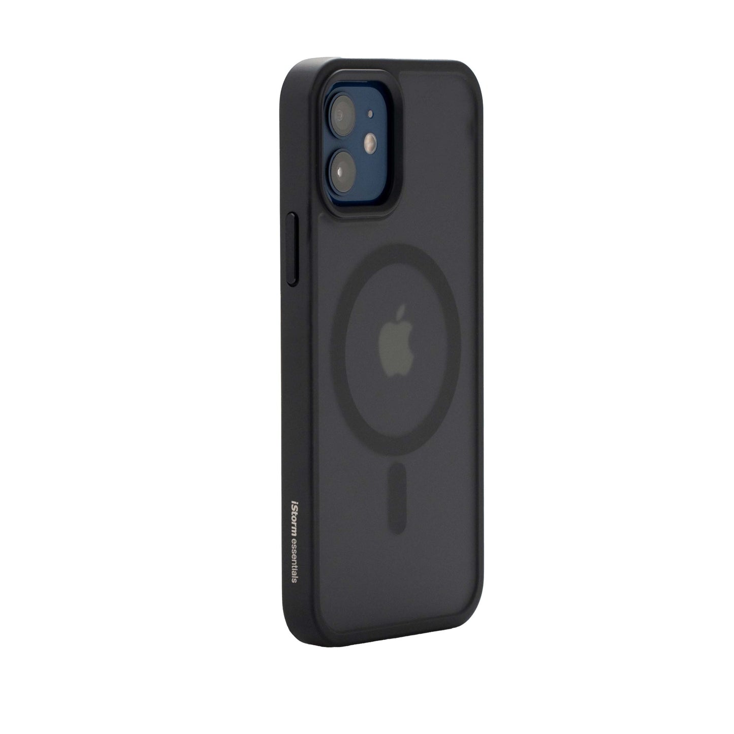 iStorm essentials iPhone 12 Magnetic Silicone Case Black