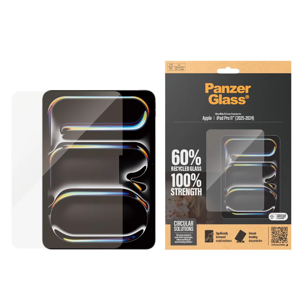 PanzerGlass Screen Protector iPad Pro 11" M4 | Ultra-Wide Fit
