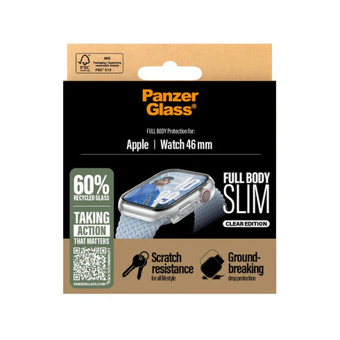 PanzerGlass Screen Protector Apple Watch Series 10 46mm - Clear