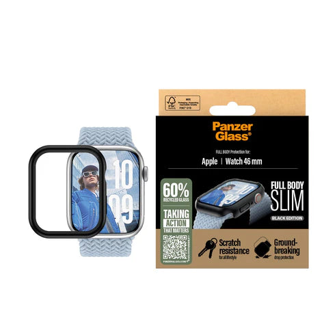 PanzerGlass Screen Protector Apple Watch Series 10 46mm - Black