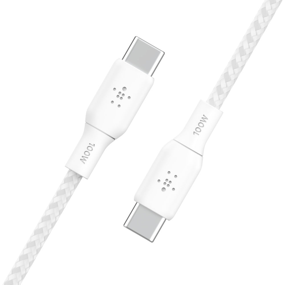 Belkin BOOST↑CHARGE™  USB-C to USB-C 2.0 Braided silicone 100W 3M, White