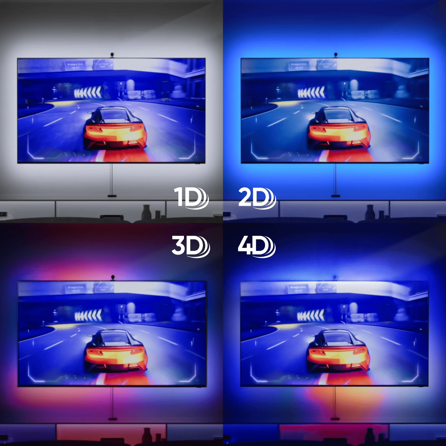 Nanoleaf 4D Screen Mirror + Lightstrip Kit up to 65"