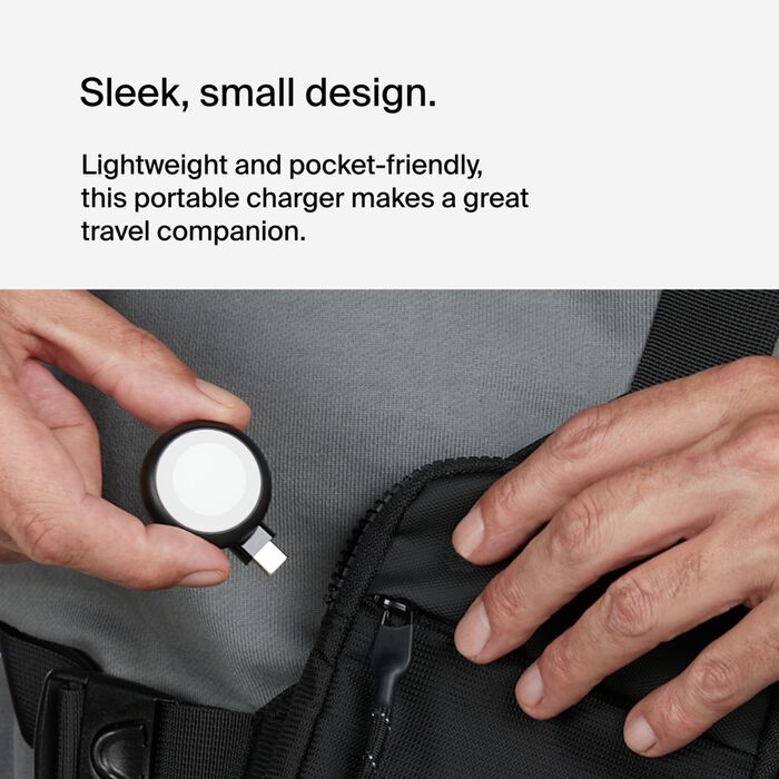 Belkin BoostCharge USB-C Apple Watch Charger, Black