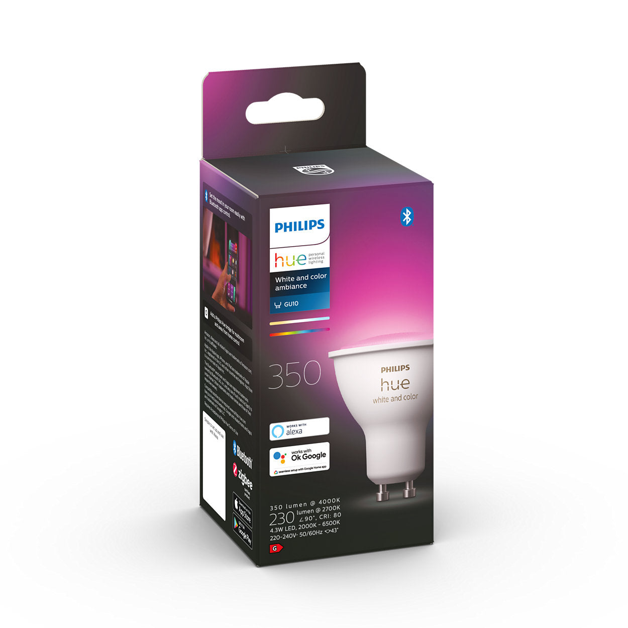 Philips Hue White & Color Ambiance 4.3W GU10 (Bluetooth)