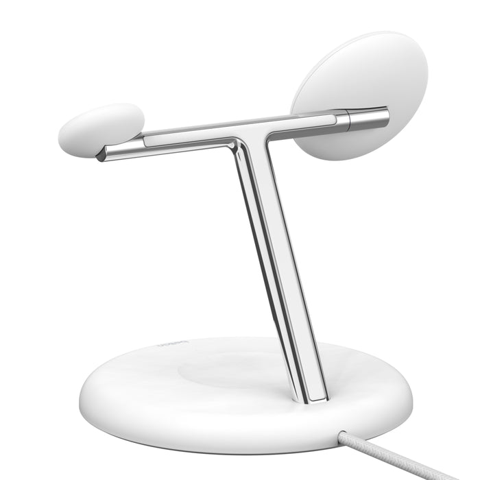 Belkin BOOST↑CHARGE™ PRO 3-in-1 Wireless Charger with MagSafe  Qi 2 - White
