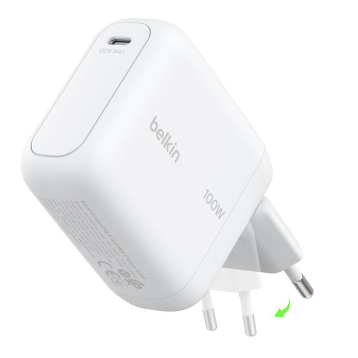 Belkin USB-C Gan Wall Charger 100W (Foldable EU Plug)