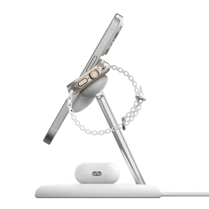 Belkin BOOST↑CHARGE™ PRO 3-in-1 Wireless Charger with MagSafe  Qi 2 - White