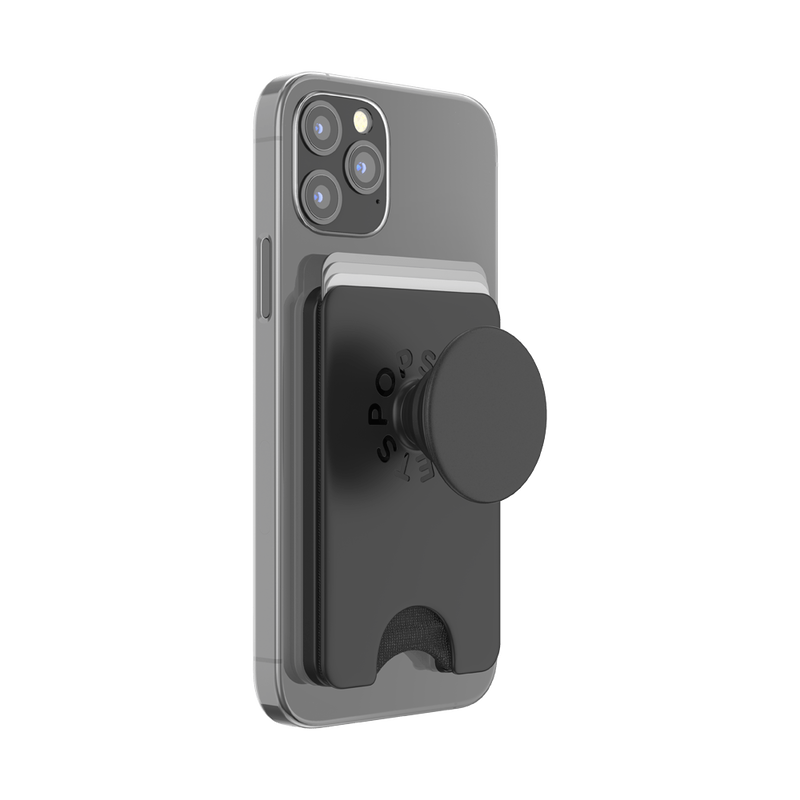 PopSockets PopWallet+ with MagSafe - Black