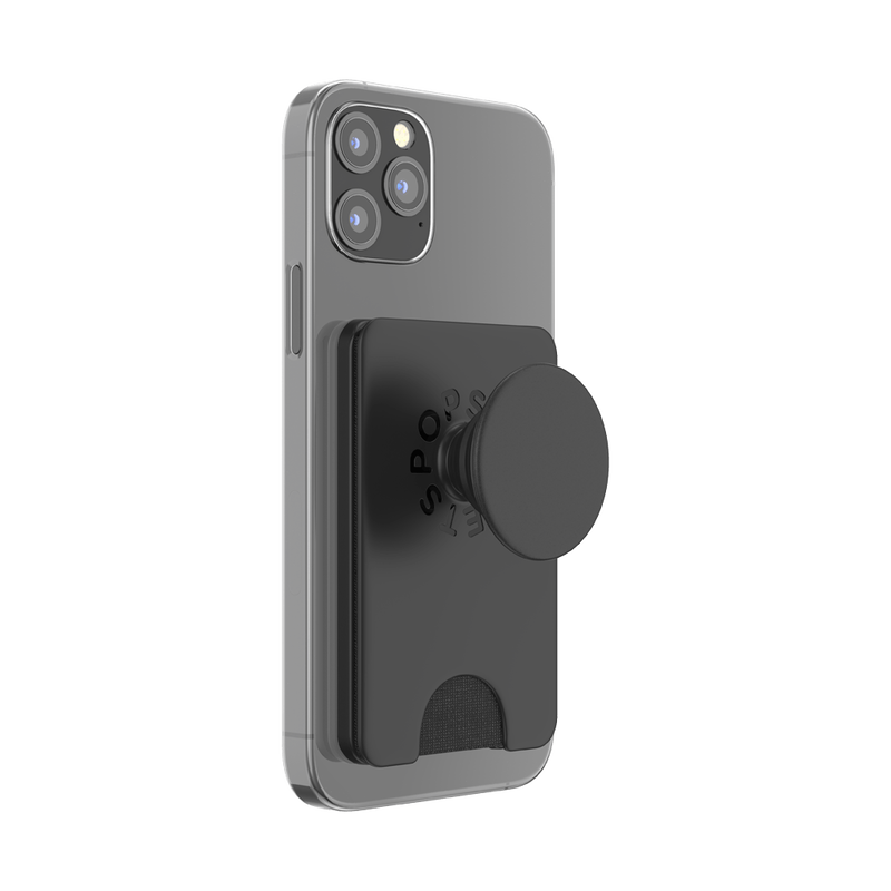 PopSockets PopWallet+ with MagSafe - Black
