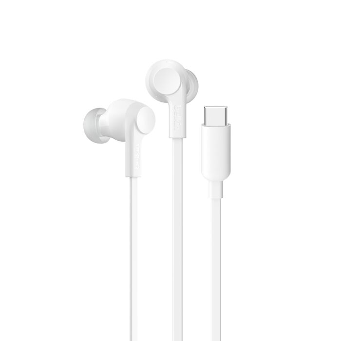 Belkin SoundForm ANC Wired Earbuds (USB-C) - White