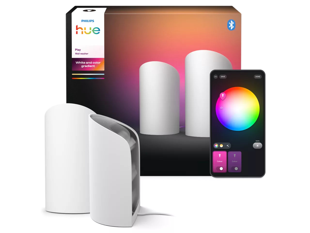 Philips Hue Play Wall washer 2-pack - White