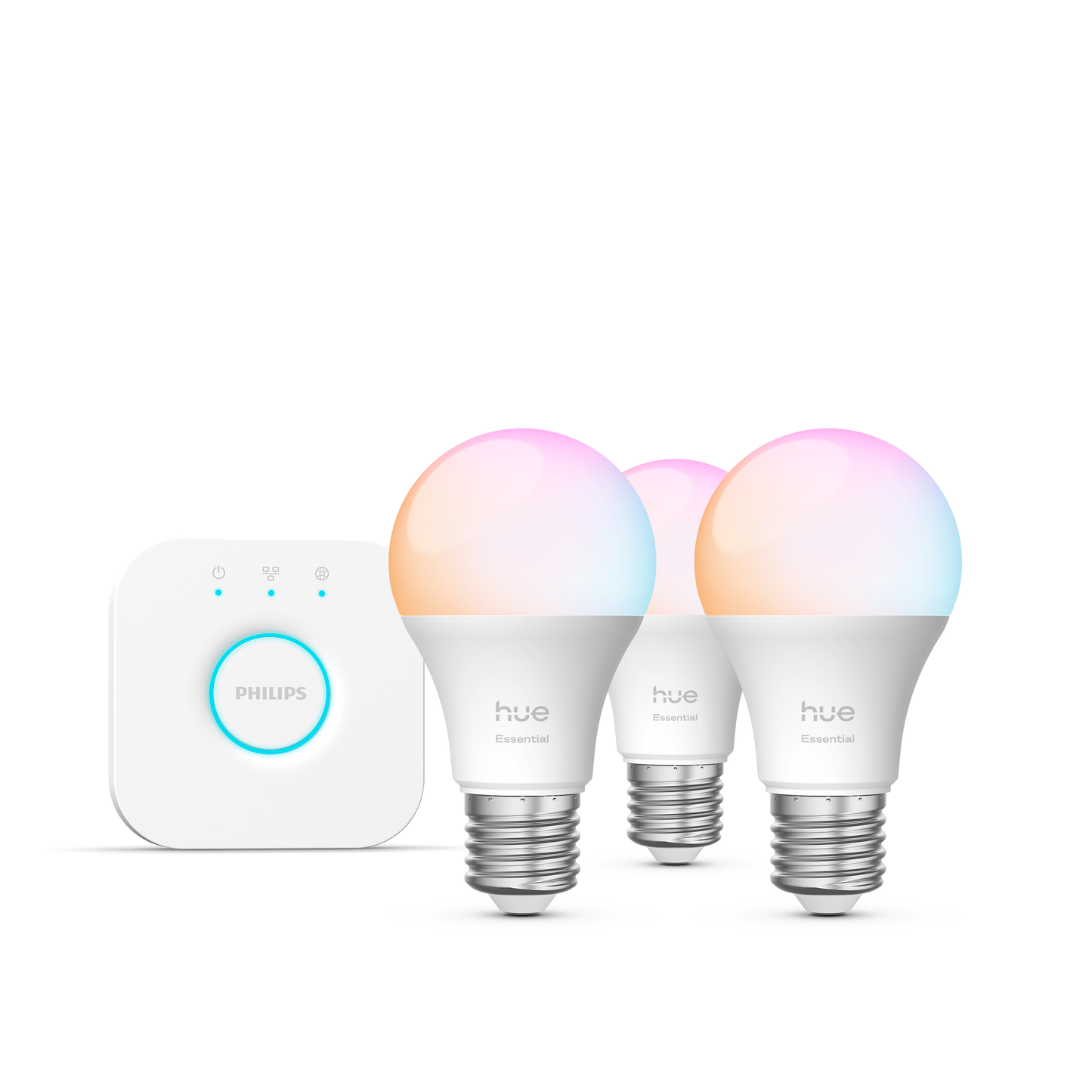 Philips Hue Essential starter kit: 3x E27 smart bulbs - 806 lm