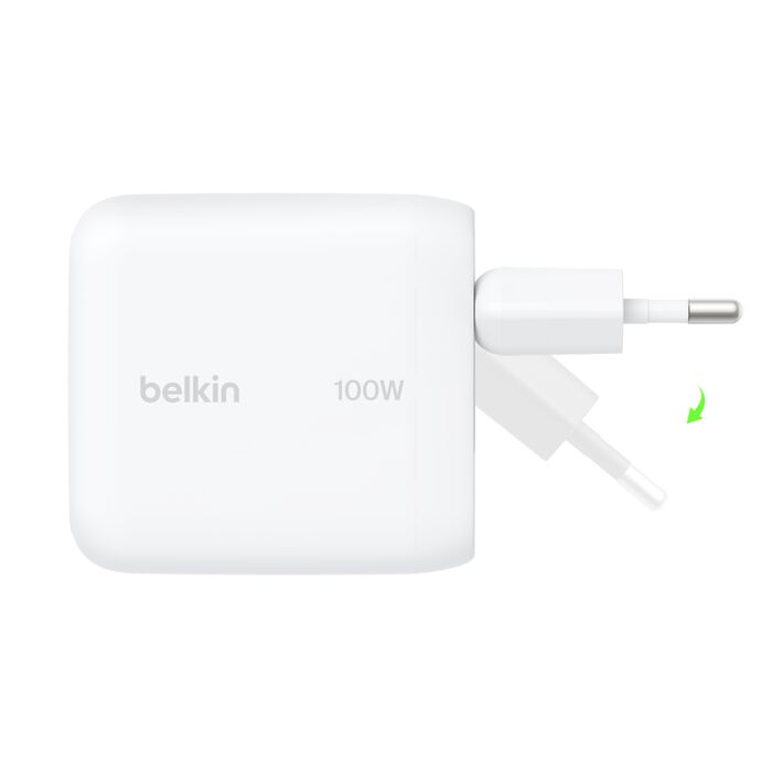 Belkin USB-C Gan Wall Charger 100W (Foldable EU Plug)