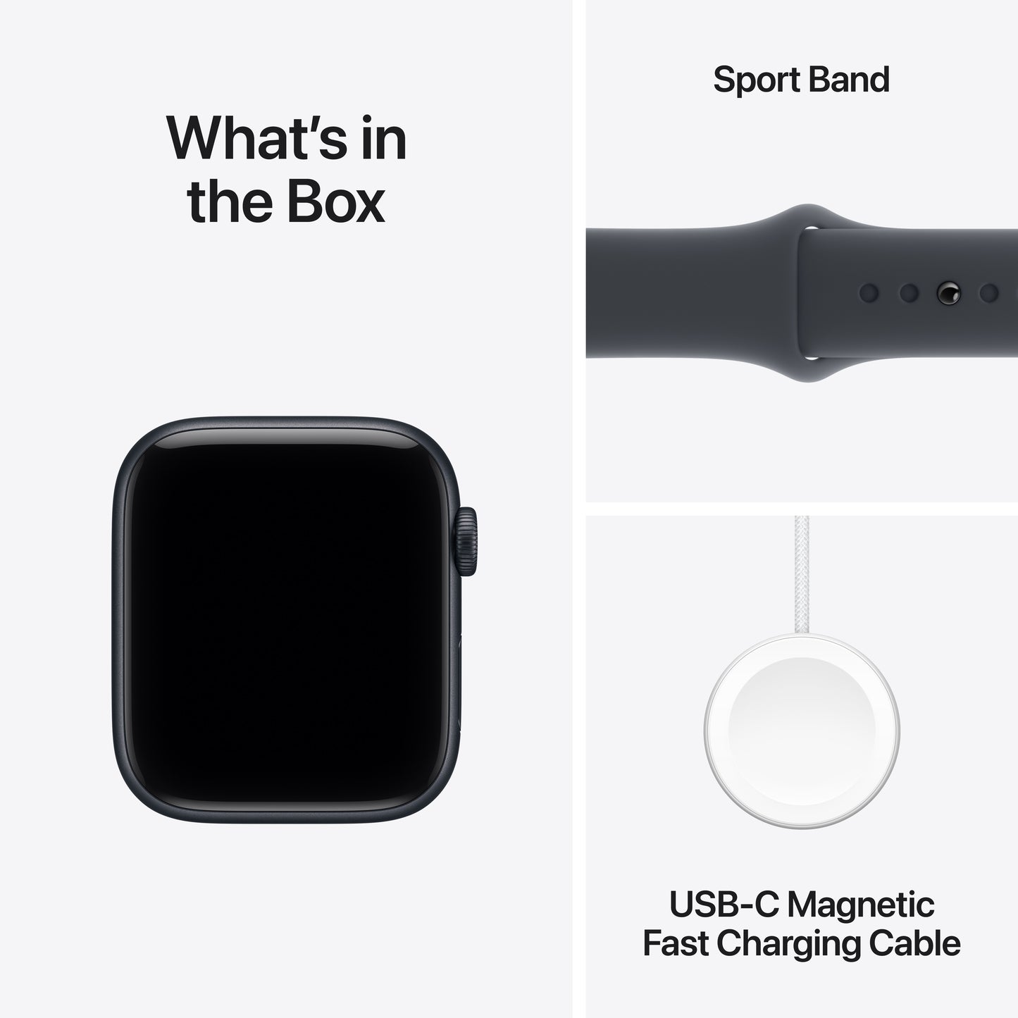 Apple Watch SE 3 GPS 40mm Midnight Aluminium Case with Midnight Sport Band - S/M