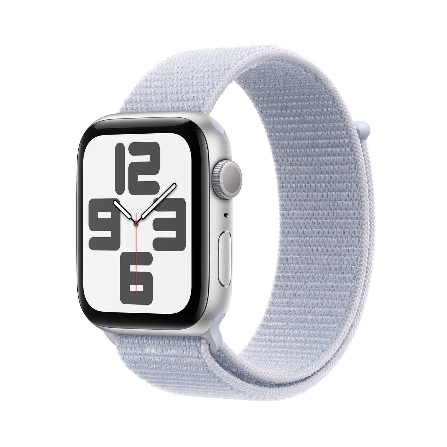 Apple Watch SE GPS 40mm Silver Aluminum Case with Blue Cloud Sport Loop