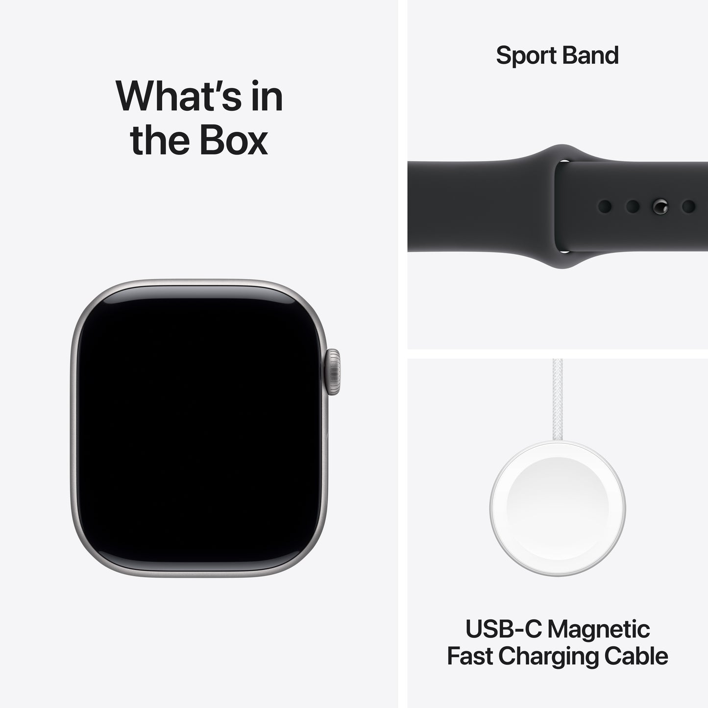 Apple Watch Series 11 GPS 42mm Space Grey Aluminium Case with Black Sport Band - S/M