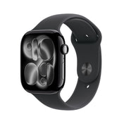 Apple Watch Series 11 GPS 46mm Jet Black Aluminium Case with Black Sport Band - S/M