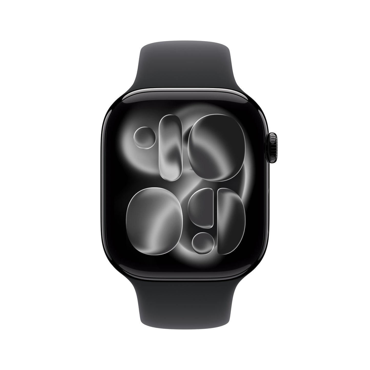 Apple Watch Series 11 GPS 46mm Jet Black Aluminium Case with Black Sport Band - S/M