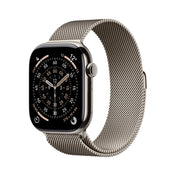 Apple Watch Series 11 GPS + Cellular 42mm Natural Titanium Case with Natural Milanese Loop