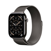 Apple Watch Series 11 GPS + Cellular 42mm Slate Titanium Case with Slate Milanese Loop