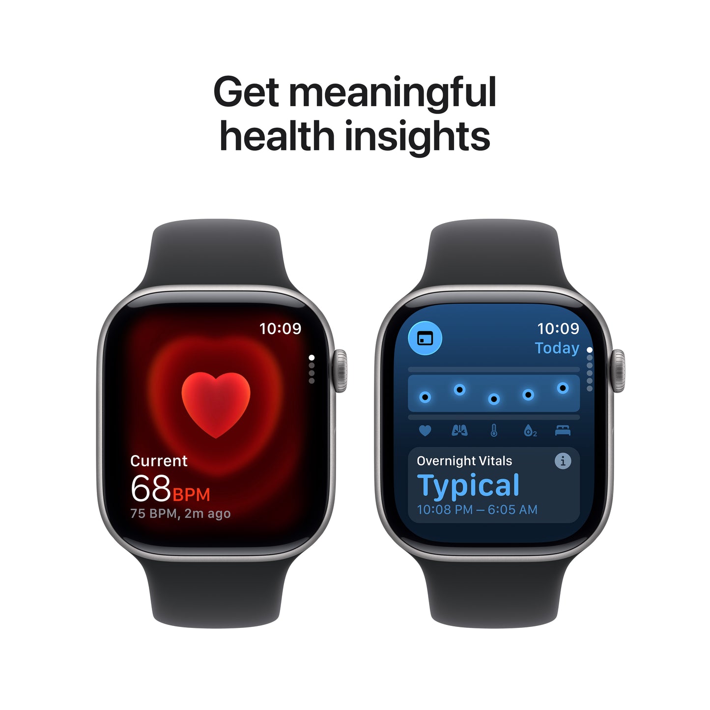 Apple Watch Series 11 GPS + Cellular 46mm Space Grey Aluminium Case with Black Sport Band - S/M