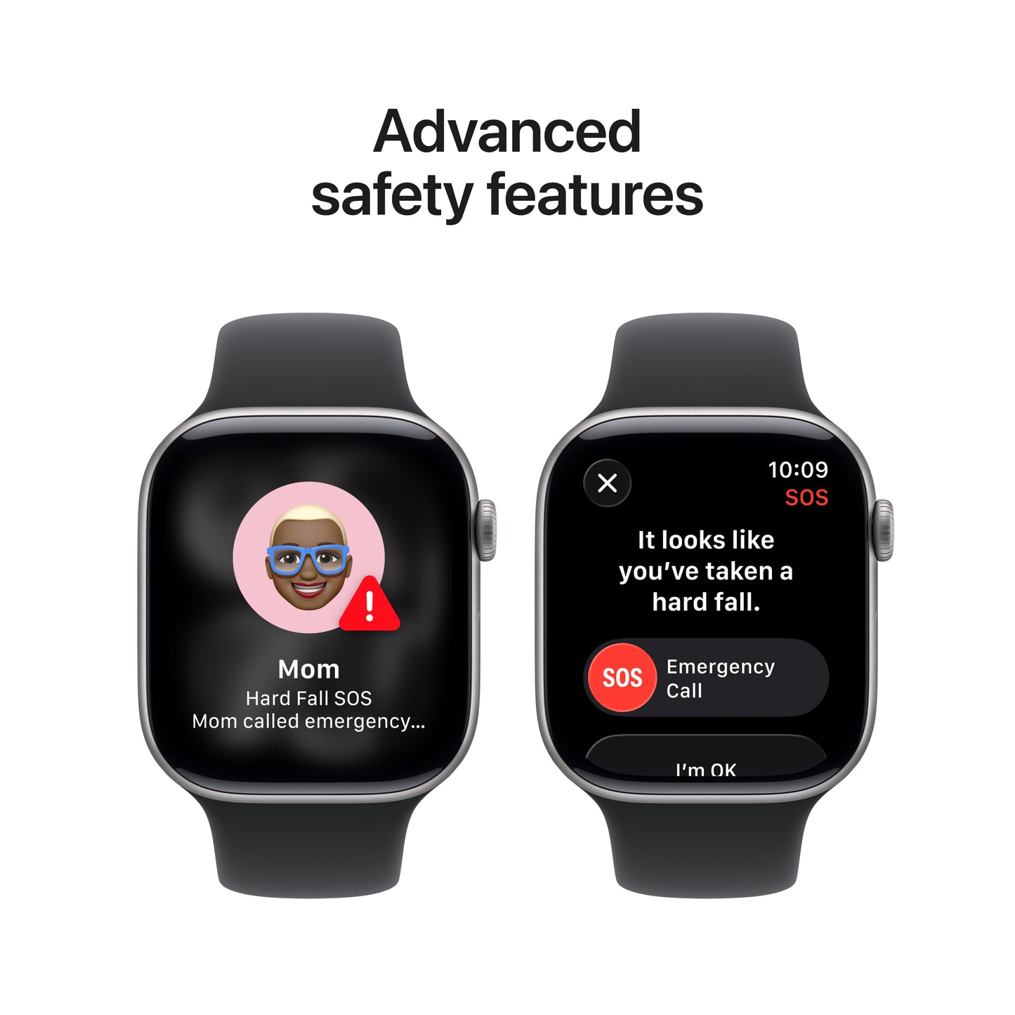 Apple Watch Series 11 GPS + Cellular 46mm Space Grey Aluminium Case with Black Sport Band - M/L