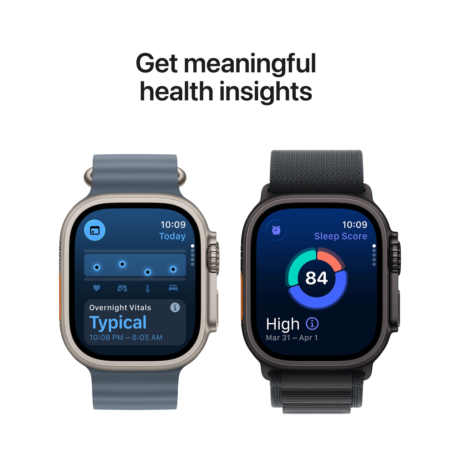 Apple Watch Ultra 3 GPS + Cellular 49mm Natural Titanium Case with Anchor Blue Ocean Band