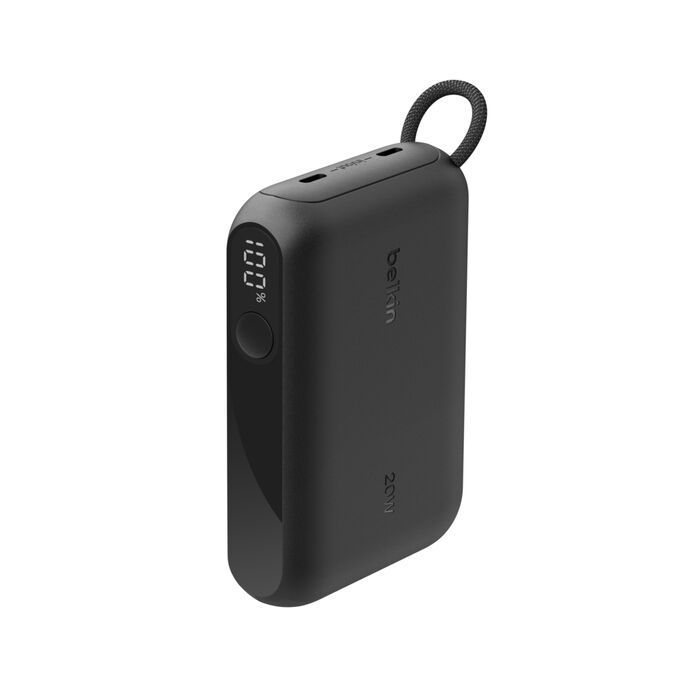 Belkin BoostCharge Power Bank with Detachable Cable 10K - Black