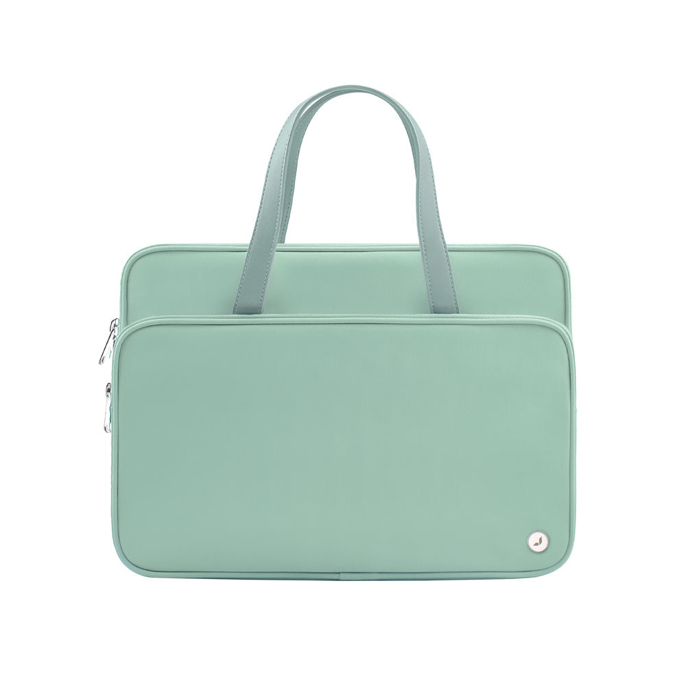 JCPal Milan Briefcase, 13"/14" Mint Green