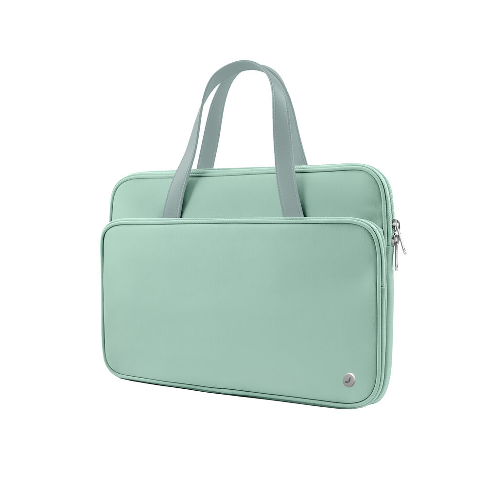 JCPal Milan Briefcase, 13"/14" Mint Green