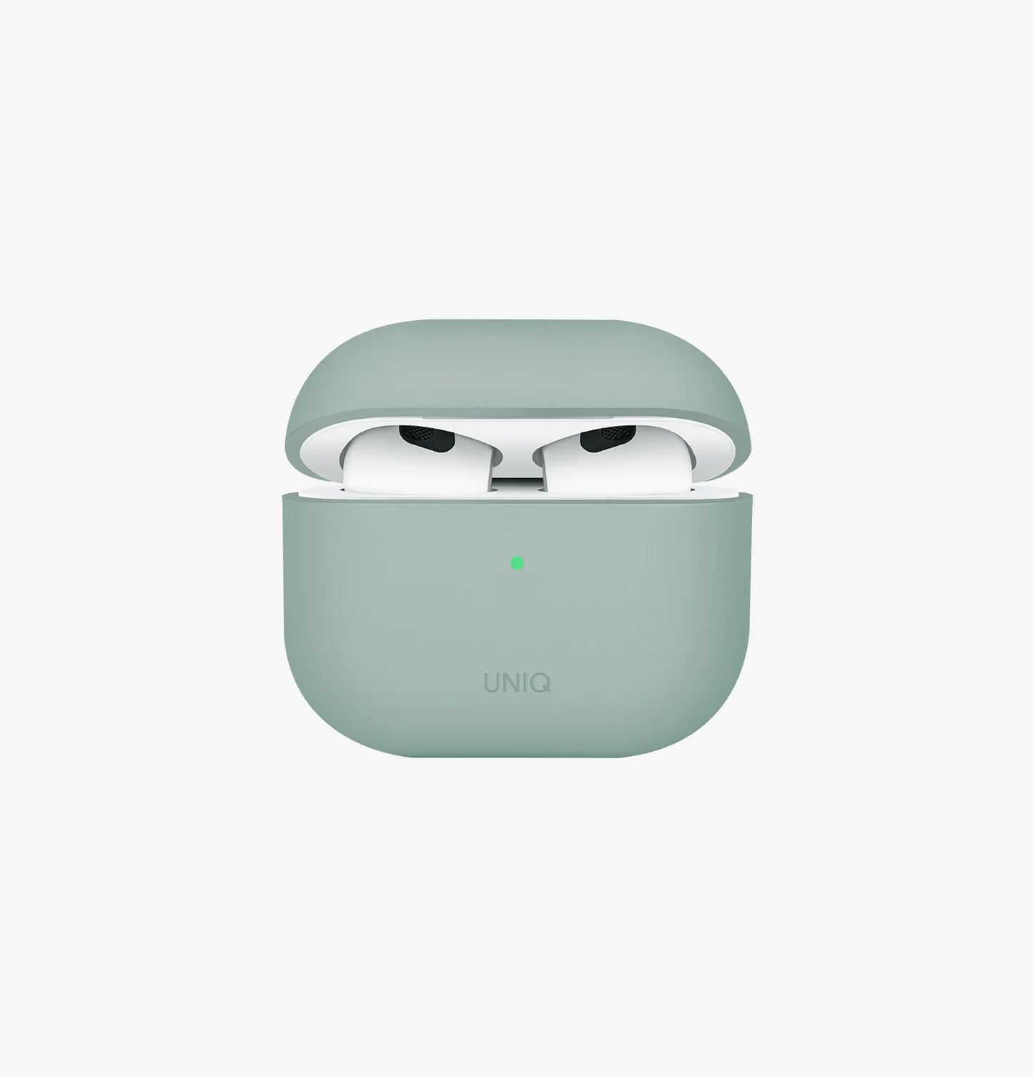 Uniq Lino Hybrid Liquid Silicone AirPods 4th Case - Green