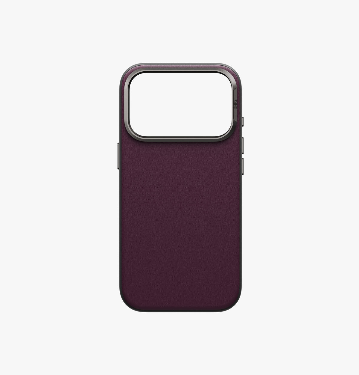 Uniq Lyden DS Vegan Leather iPhone 18 Pro Max Case - Deep Maroon